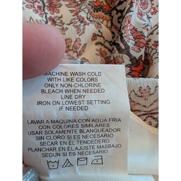 Gibson Latimer Women's Floral Cottage Midi Bell Sleeve Dress Size‎ Small Boho - Picture 9 of 9